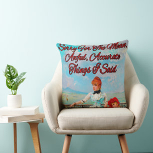 Neapolitan Beauties by Vittorio Matteo Corcos    Throw Pillow