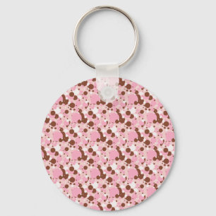 Neapolitan Dots 01-Lt Pink-KEYCHAIN Keychain
