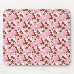 Neapolitan Dots 01-Lt Pink-Mousepad Mouse Pad