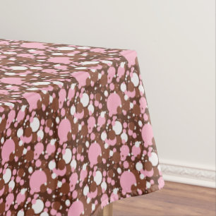 Neapolitan Dots 3-Brown m-52x70 COTTON TABLECLOTH