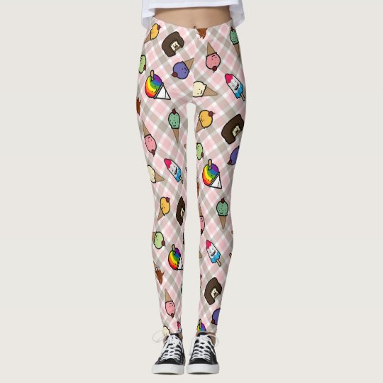 Neapolitan Gingham Frosty Treat Leggings