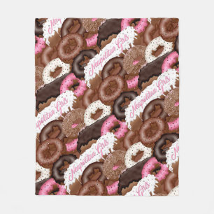 Neapolitan-Girls-Doughnuts Fleece Blanket