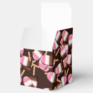 Neapolitan Ice Cream Bars 2-PARTY FAVOR BOX, Sq Box