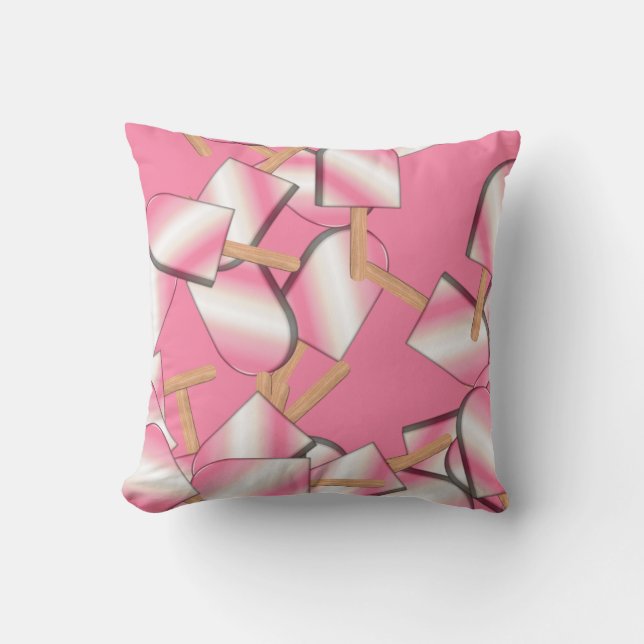 Neapolitan Ice Cream Bars-Strawb Vanilla Pillow (Front)