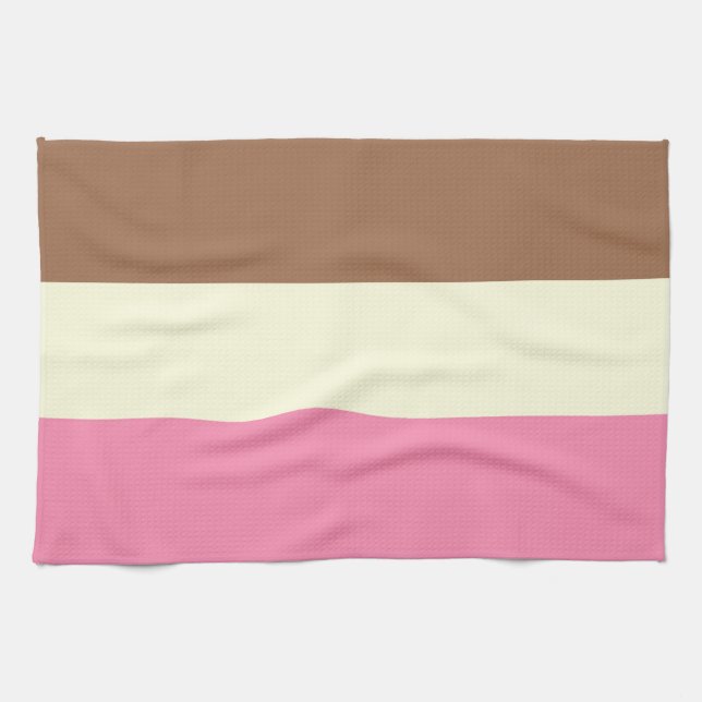 Neapolitan Ice Cream Kitchen Towel (Horizontal)