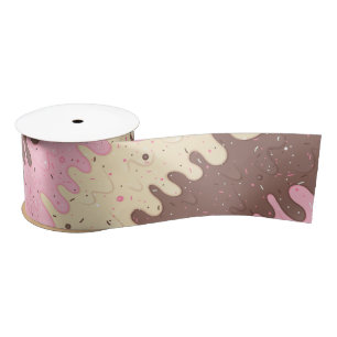 Neapolitan Ice Cream Satin Ribbon