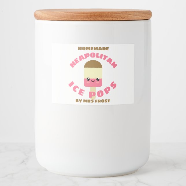 Neapolitan Ice Pops Food Label (Front)