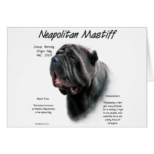 Neapolitan Mastiff (blk) History Design
