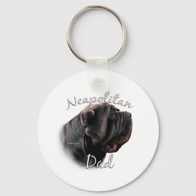 Neapolitan Mastiff Dad 2 Keychain (Front)