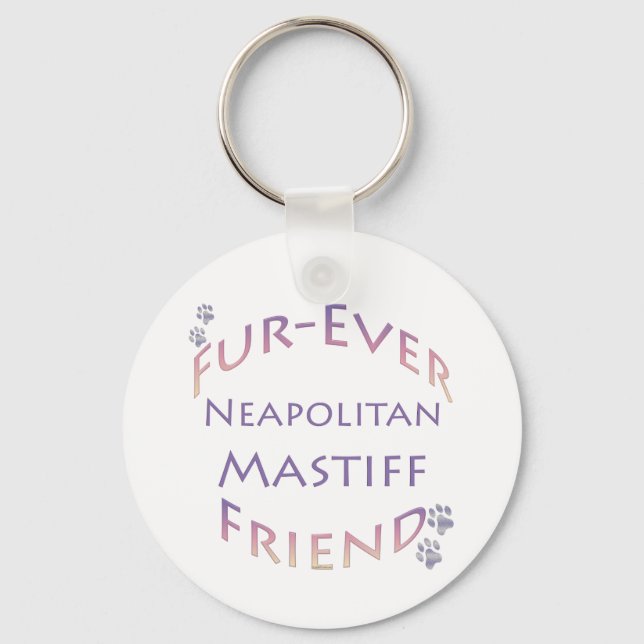 Neapolitan Mastiff Furever Keychain (Front)