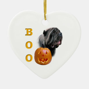 Neapolitan Mastiff Halloween BOO Ceramic Ornament