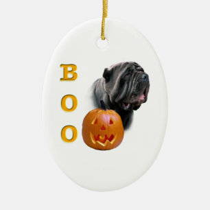 Neapolitan Mastiff Halloween BOO Ceramic Ornament