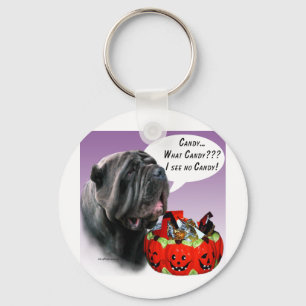 Neapolitan Mastiff Halloween Candy Keychain