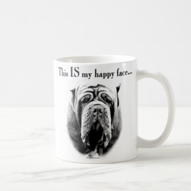 Neapolitan Mastiff Happy Face Coffee Mug (Right)