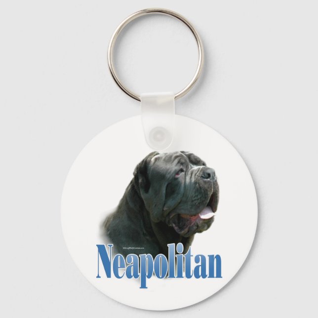 Neapolitan Mastiff; Mastino Napoletano; Neo Keychain (Front)