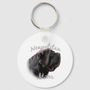 Neapolitan Mastiff Mom 2 Keychain