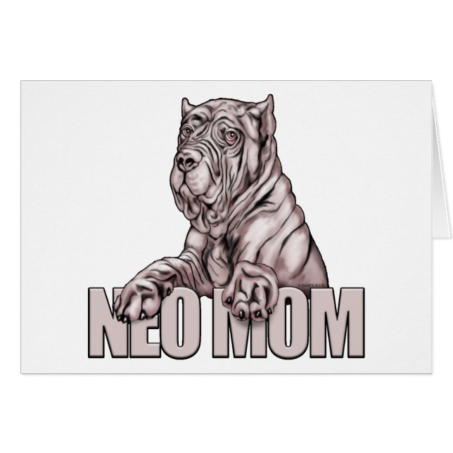 Neapolitan Mastiff Mom Black (Front Horizontal)