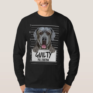 Neapolitan Mastiff Mugshot Guilty Dog T-Shirt