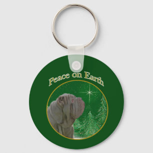 Neapolitan Mastiff Peace Keychain