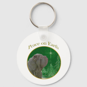 Neapolitan Mastiff Peace Keychain