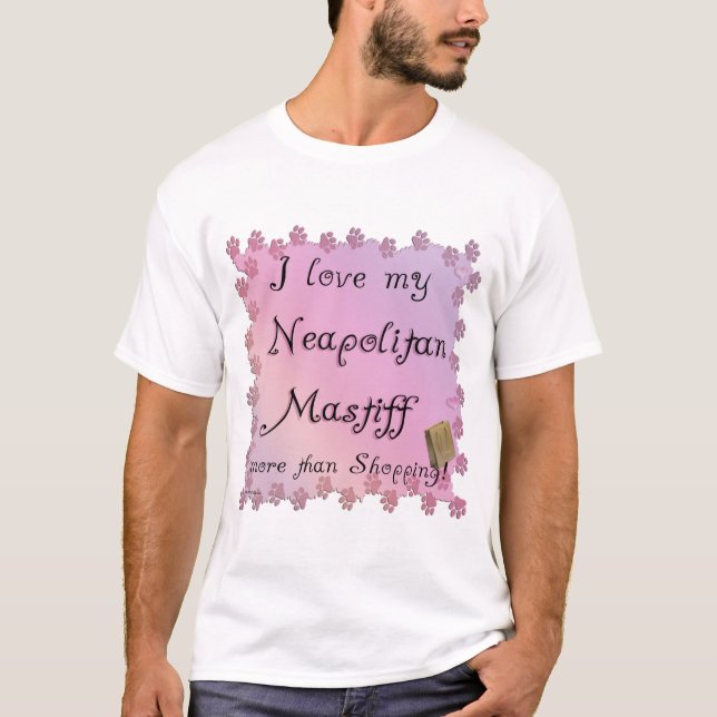 Neapolitan Mastiff Shopping T-Shirt (Front)