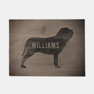 Neapolitan Mastiff Silhouette Custom Doormat