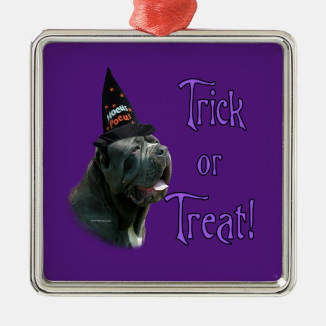Neapolitan Mastiff Trick Metal Ornament (Front)