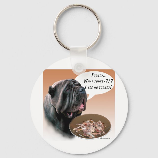 Neapolitan Mastiff Turkey Keychain (Front)