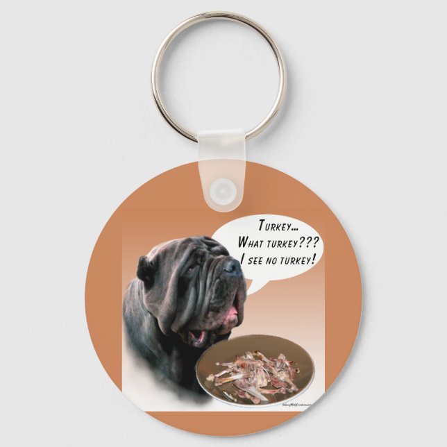 Neapolitan Mastiff Turkey Keychain (Front)