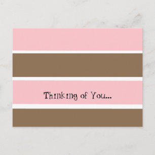 Neapolitan Stripe Thinking of You Postcard