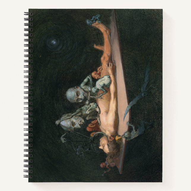 Near Death Experience Seeing Evil Demonic Spirits Notebook (Front)
