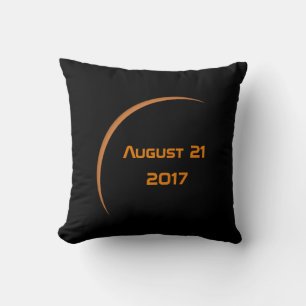 Near Maximum August 21, 2017 Partial Solar Eclipse Throw Pillow