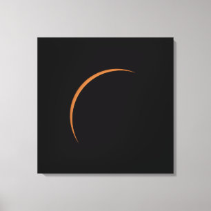 Near Maximum Partial Solar Eclipse Canvas Print