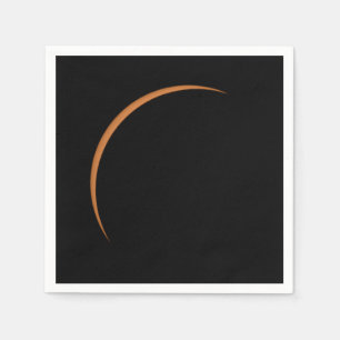 Near Maximum Partial Solar Eclipse Napkin