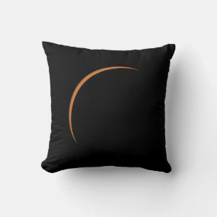Near Maximum Partial Solar Eclipse Throw Pillow