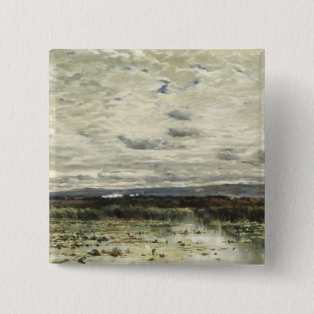 Near Shillingford 2 Inch Square Button (Front)
