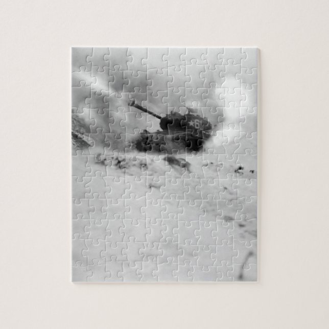 Near Song Sil-li, Korea, a tank of 6th _War Image Jigsaw Puzzle (Vertical)