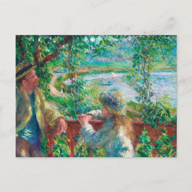 Near the Lake by Renoir Impressionist Painting Postcard (Front)