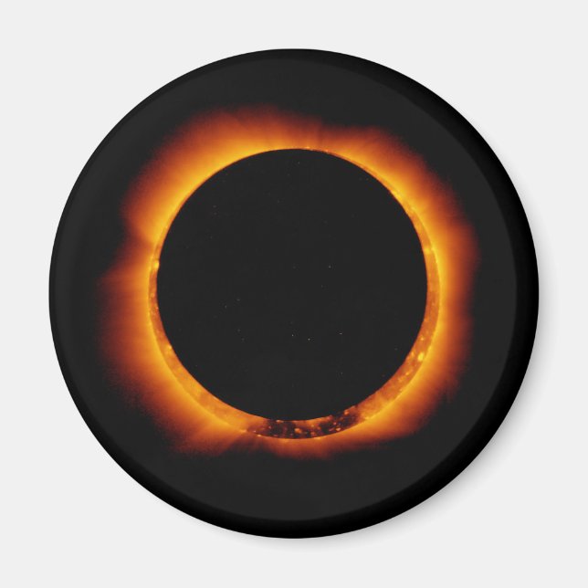 Near Total Solar Eclipse Magnet (Front)
