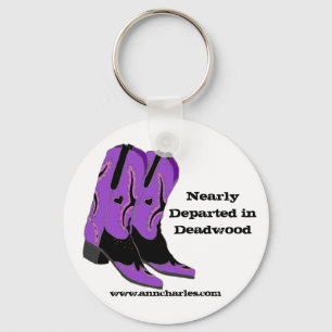Nearly Departed in Deadwood Boots Keychain