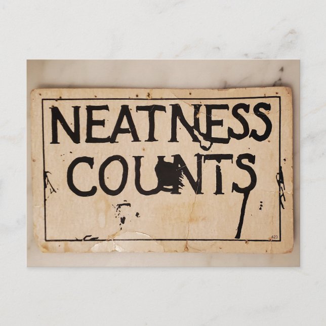 Neat as a Pin Holiday Postcard (Front)