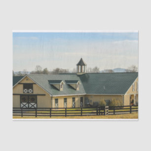 Neat as a Pin Horse Barn and Stable Tissue Paper