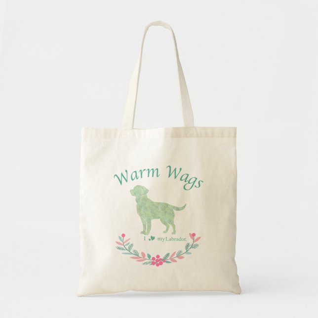 Neat Mint Labrador Retriever | Custom Christmas Tote Bag (Front)
