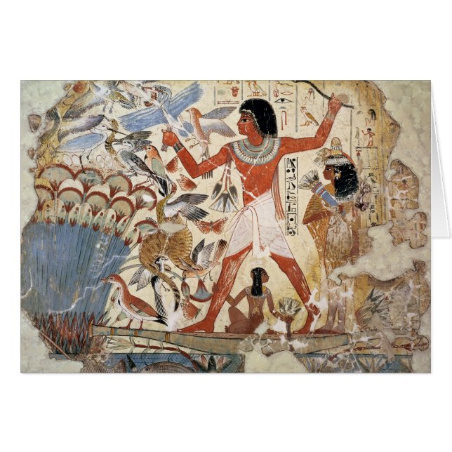 Nebamun hunting in the marshes with his wife (Front Horizontal)