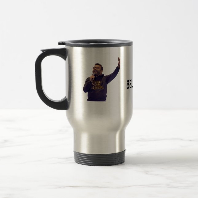 NEBER EVER GIVE UP TRAVEL MUG (Left)