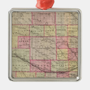 Nebraska 3 metal ornament