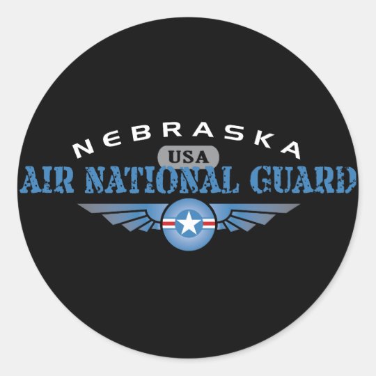 Nebraska Air National Guard Classic Round Sticker
