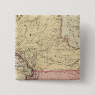 Nebraska and Kansas 3 2 Inch Square Button
