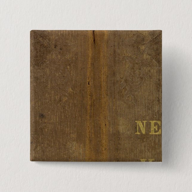 Nebraska and Kansas 4 2 Inch Square Button (Front)