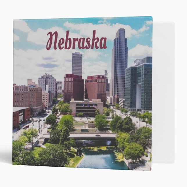 Nebraska City Skyline Omaha Binder (Front/Inside)